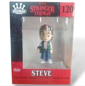 Funko Minis Stranger Things Steve Figure - Red, Blue, Pink